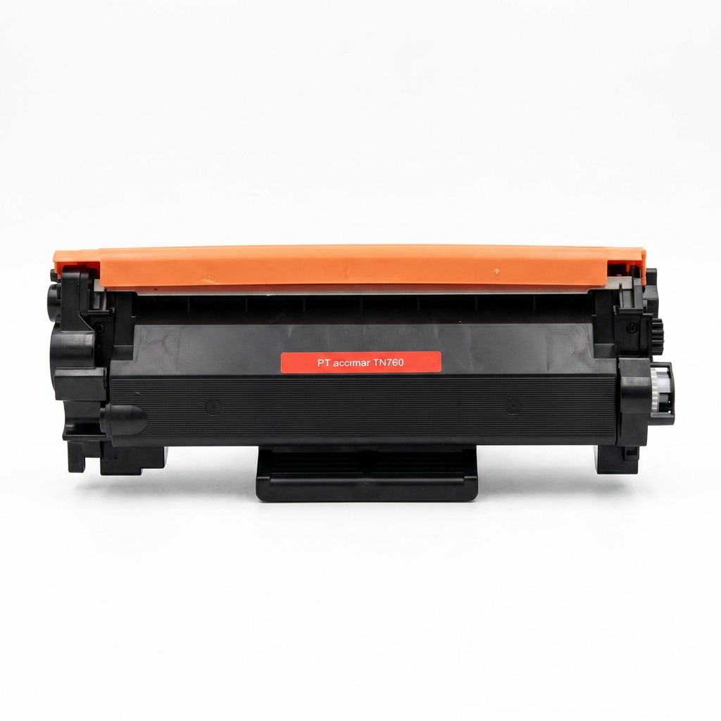 Hero shot of the Balloon Brand CT-TN760 compatible black toner cartridge.