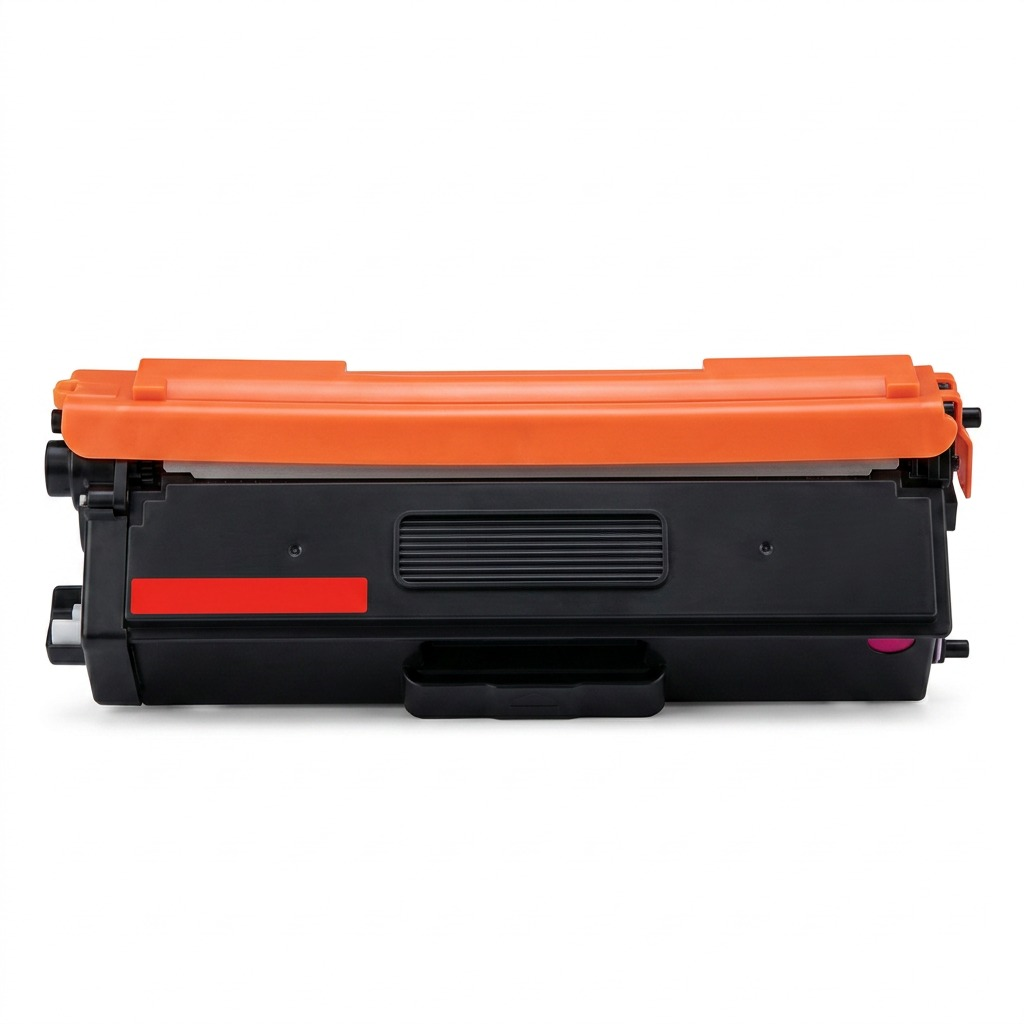 A clean, high-resolution hero shot of the recycled Brother TN339 magenta toner cartridge on a pure white background.