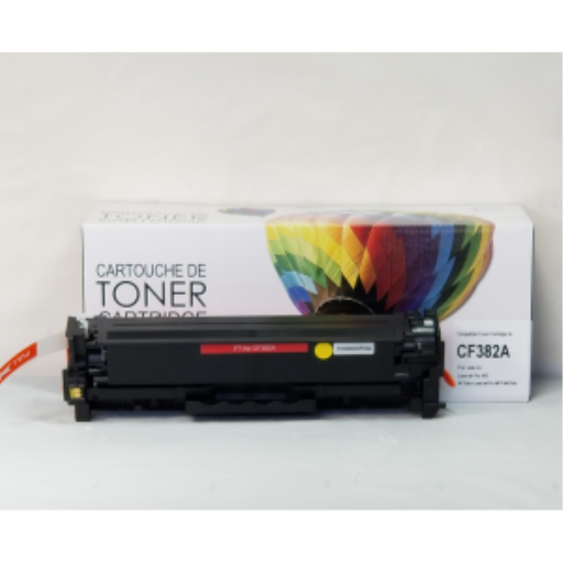 Cartouche de toner Balloon Brand CF382A compatible HP jaune – CTCF382A