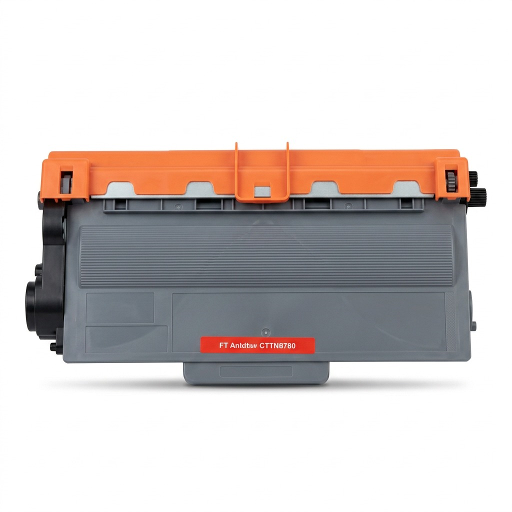 A pure hero shot of the high-yield black toner cartridge, showcasing its exact geometry, color, and markings on a clean white background.