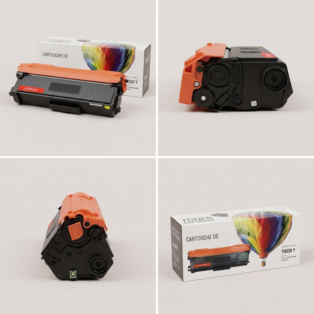 Balloon Brand – Cartouche de toner TN339Y compatible Brother jaune