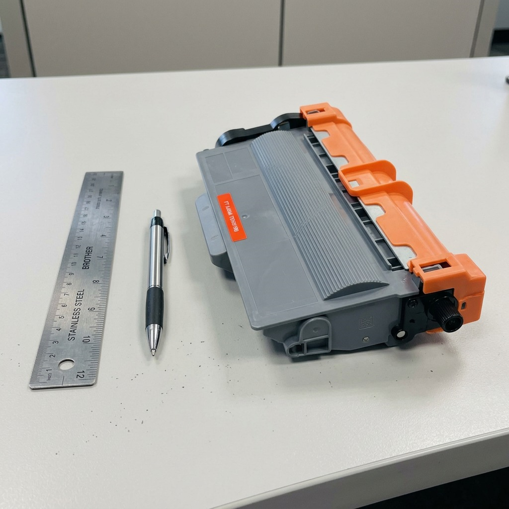 A pure hero shot of the high-yield black toner cartridge, showcasing its exact geometry, color, and markings on a clean white background.