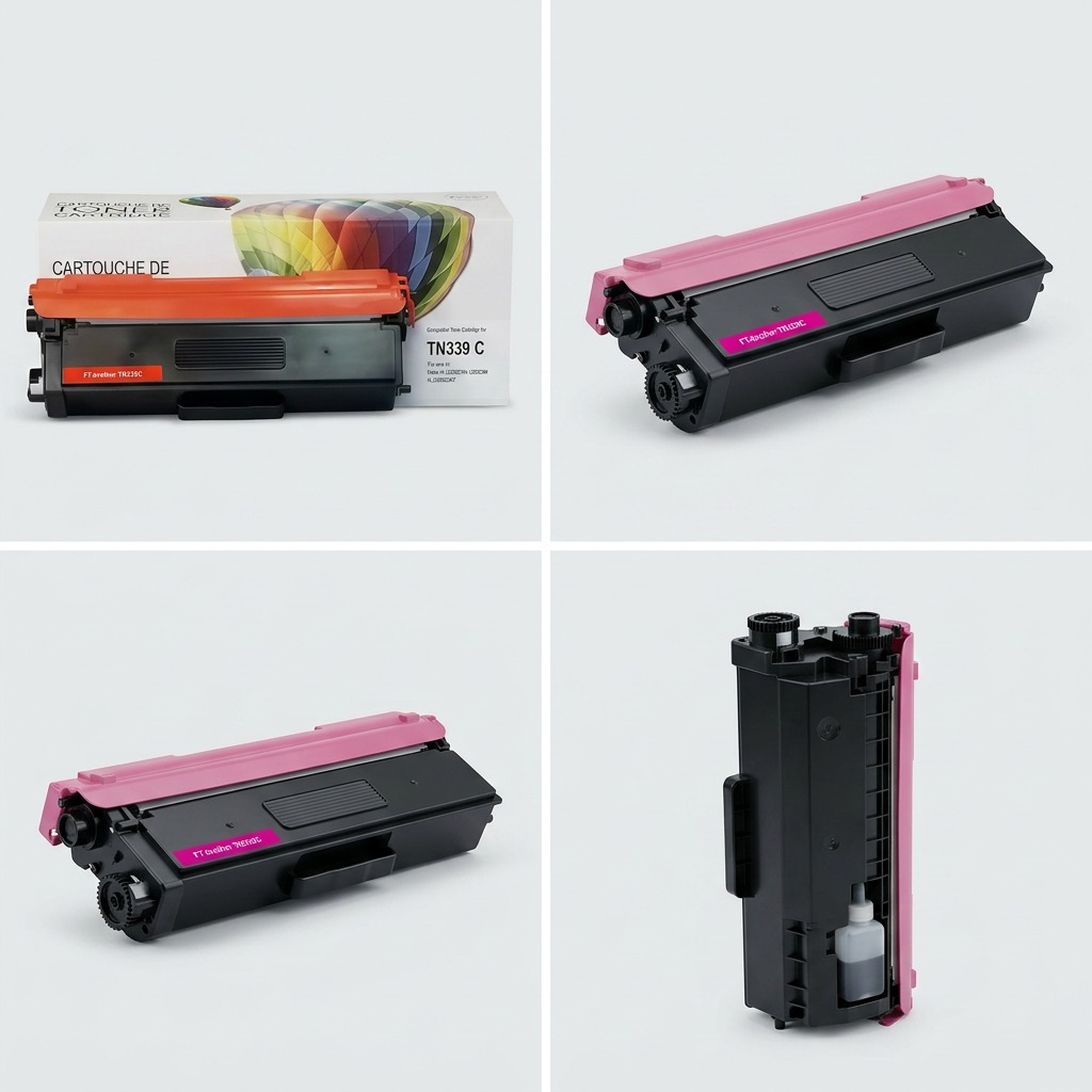 Balloon Brand – Cartouche de toner TN339C compatible Brother cyan