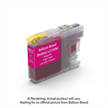 Cartouche d’encre Balloon Brand LC103M compatible Brother magenta – Brother-LC103M