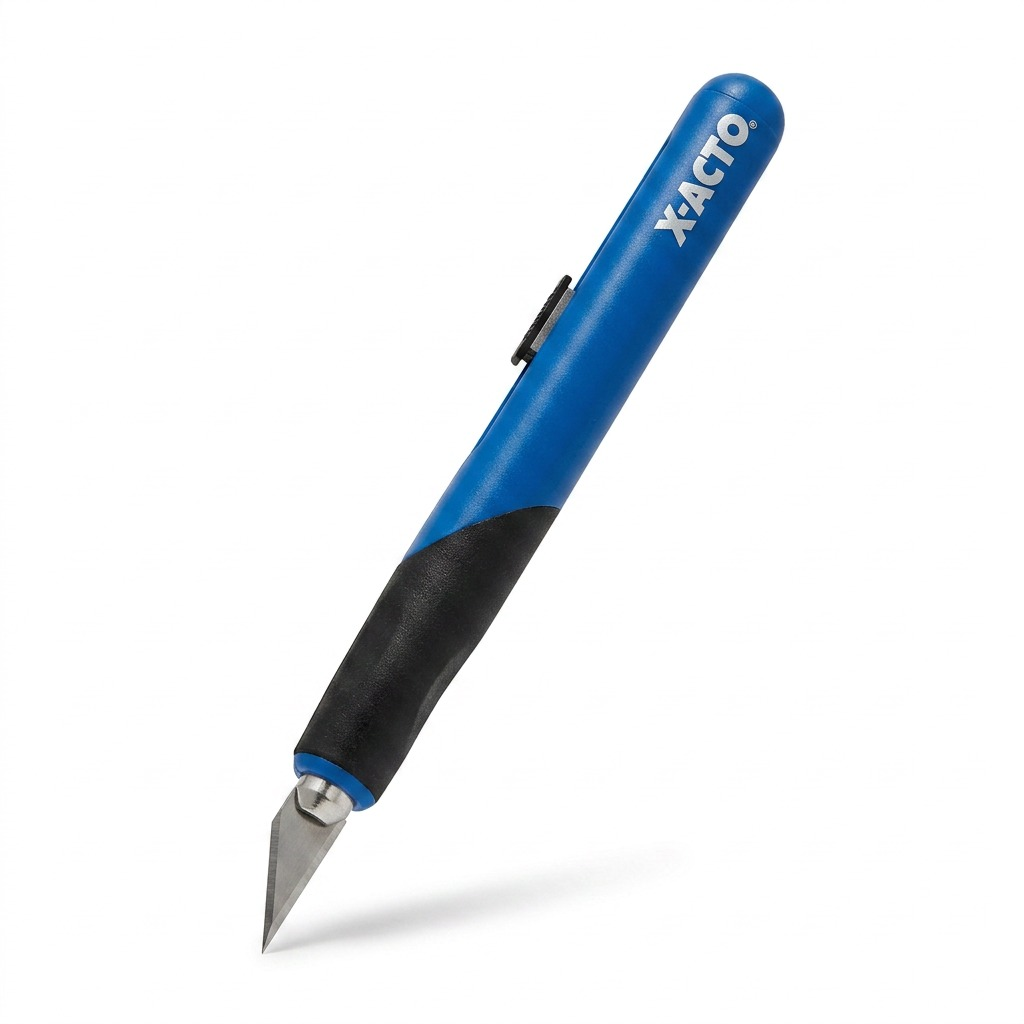 X-ACTO Retract-A-Blade Utility Knife, Blue/Black, Extended Blade, Hero Shot