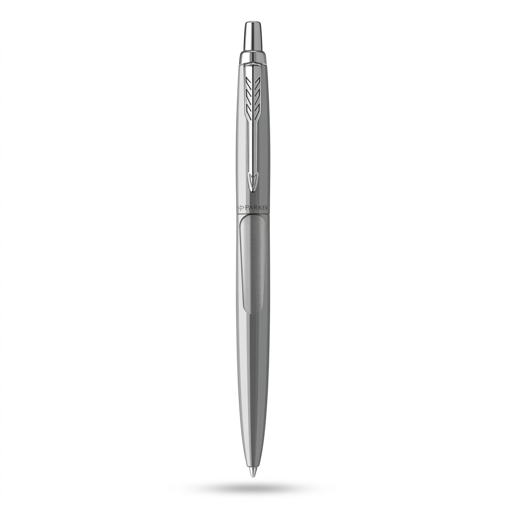 Parker Jotter XL – Stylo-bille acier inoxydable — gros plan sur les détails, réf. 2122760