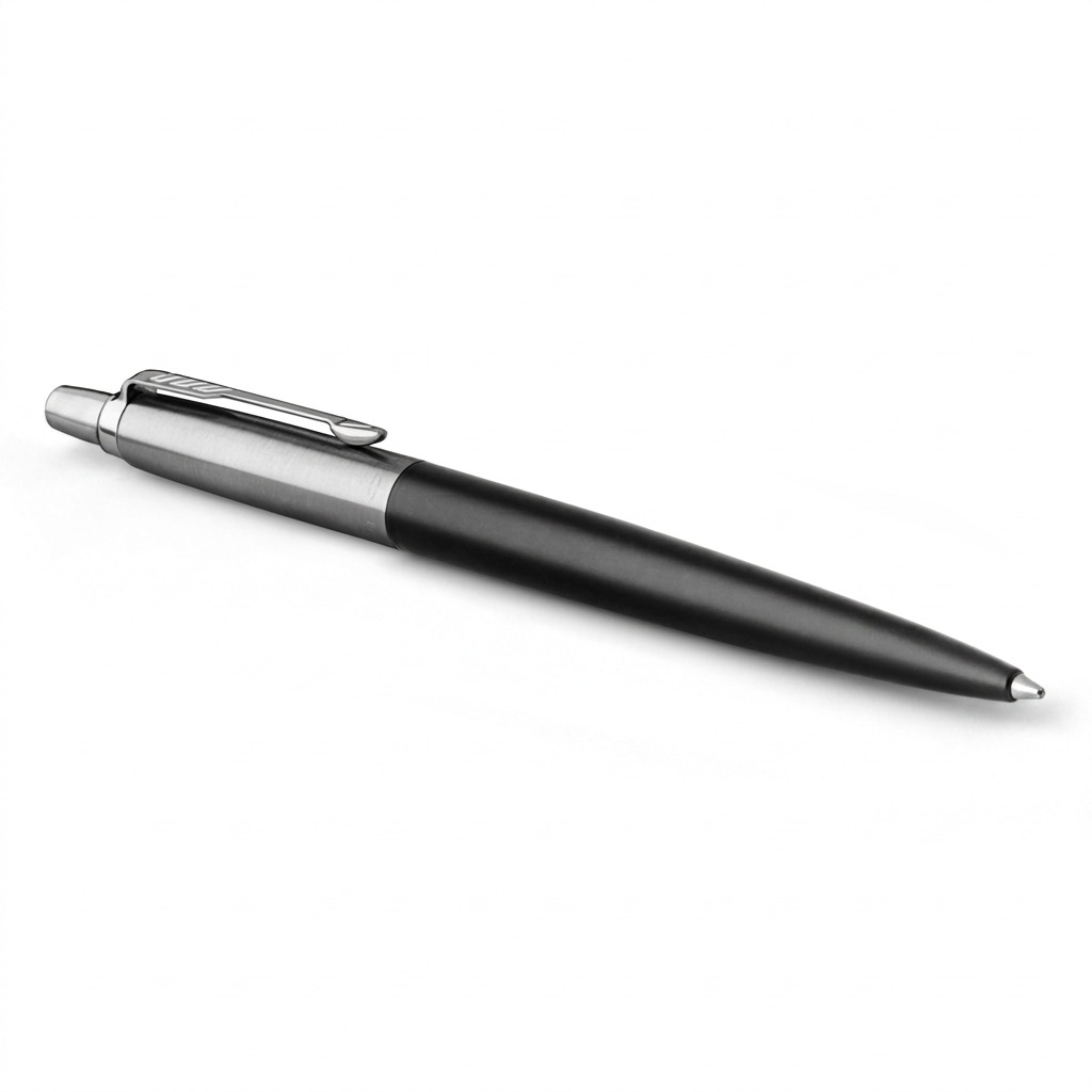 Parker Jotter Originals – Stylo gel noir 0,7 mm — gros plan sur les détails, réf. 2140500