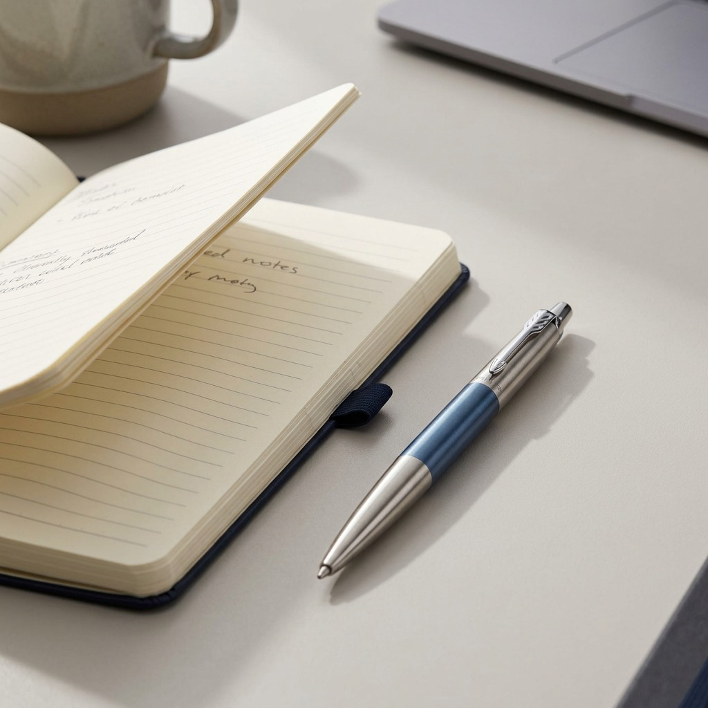 Parker Jotter – Stylo-bille bleu Waterloo — gros plan sur les détails, réf. 1953245