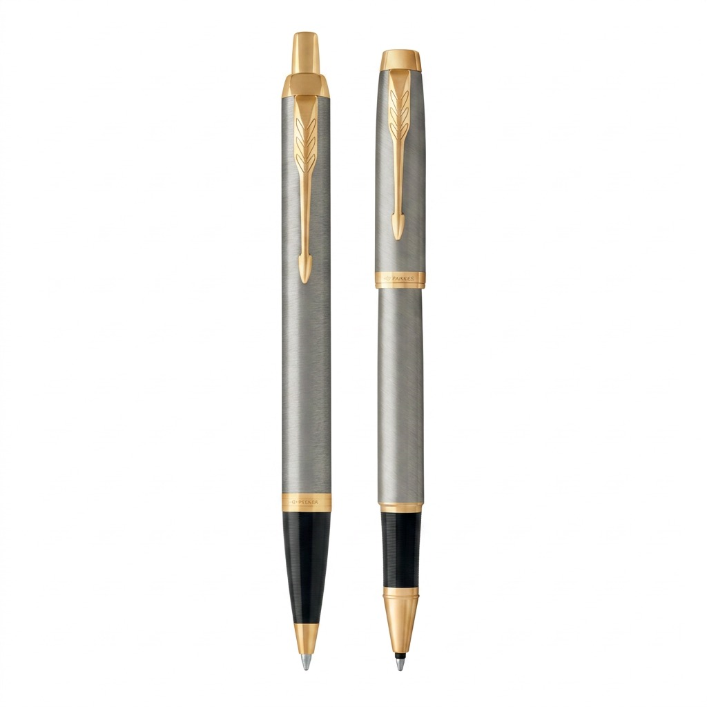 Parker IM Duo – Coffret stylo-bille et roller doré — vue principale, réf. 2093217