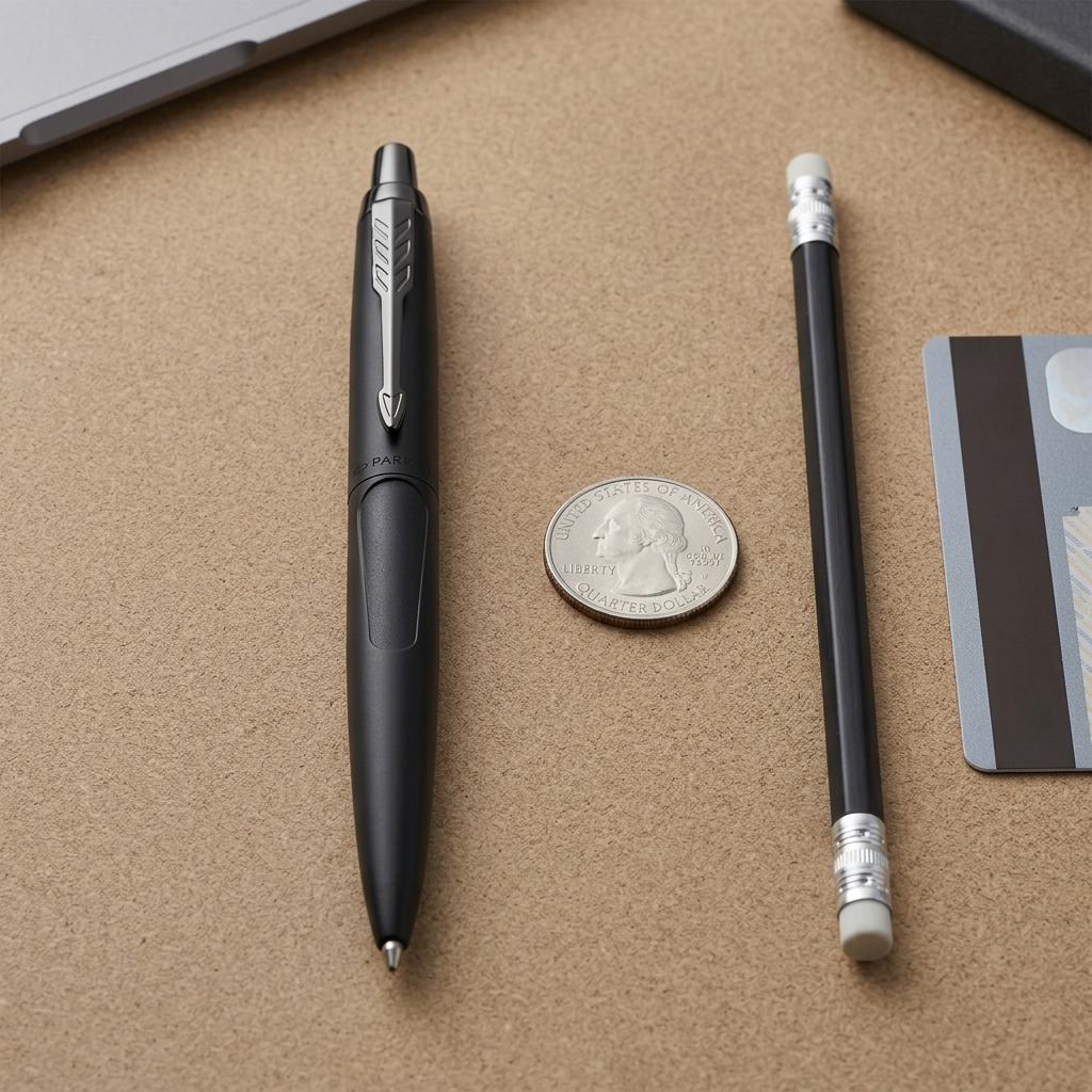 Parker Jotter XL – Stylo-bille noir mat — gros plan sur les détails, réf. 2122757