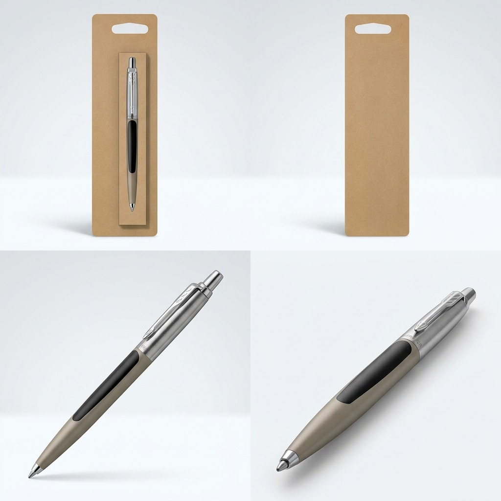 Parker Jotter Originals – Stylo-bille noir classique — présentation sous plusieurs angles, réf. 2096873