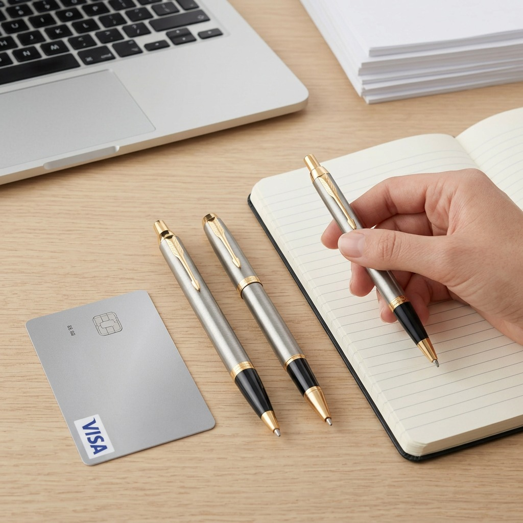 Parker IM Duo – Coffret stylo-bille et roller doré — vue principale, réf. 2093217