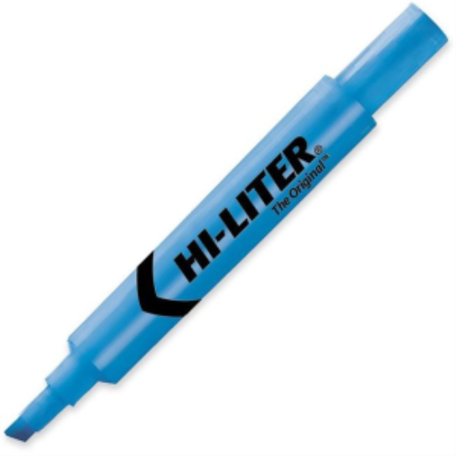 83503 Avery Hi-Liter – Surligneur de bureau bleu fluorescent