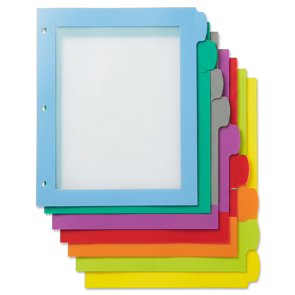 24901 Avery Big Tab UltraLast – Intercalaires imprimables ou inscriptibles, 8 onglets, multicolores, 1 jeu
