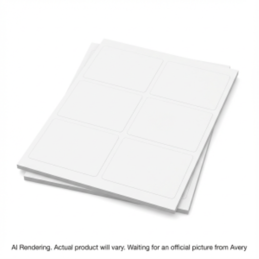 Avery – Cartes de recharge pour porte-noms, 4 × 3 po, 50 feuilles/boîte (réf. 5392)