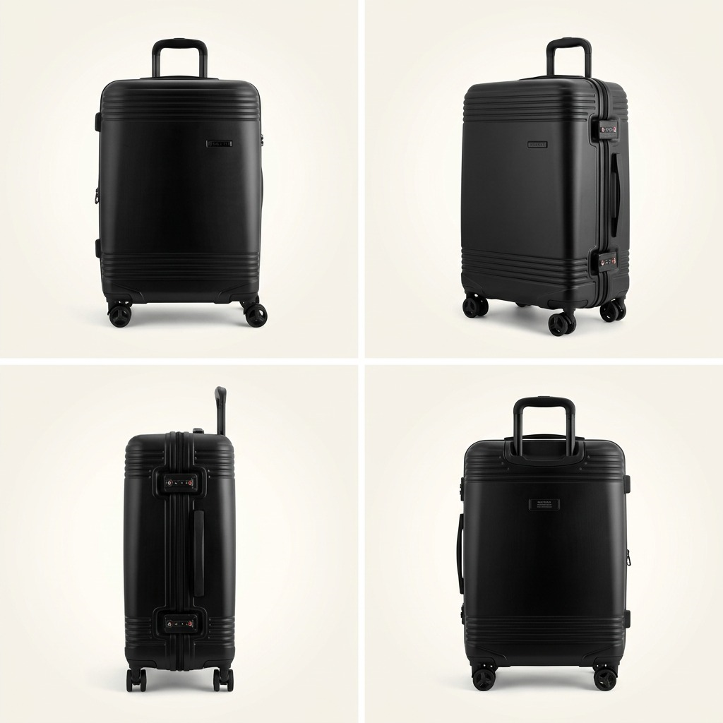 Vue complémentaire de Bugatti Nashville – Valise rigide moyenne 24 po, noire – photo 5