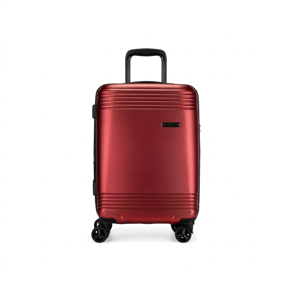 Gros plan sur un détail de Bugatti Nashville – Valise cabine rigide à roulettes, rouge