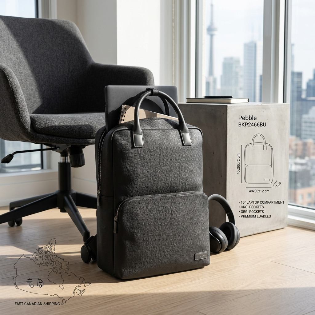 Mise en situation de Bugatti Contrast Pebble – Sac à dos professionnel, noir – photo 4