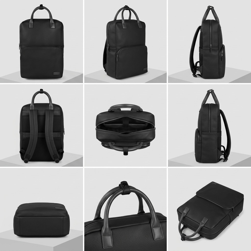 Visuel illustrant les caractéristiques de Bugatti Contrast Pebble – Sac à dos professionnel, noir – photo 5