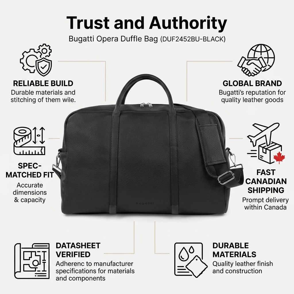 Emballage et présentation de Bugatti Opera – Sac de voyage avec bandoulière réglable, noir – photo 8