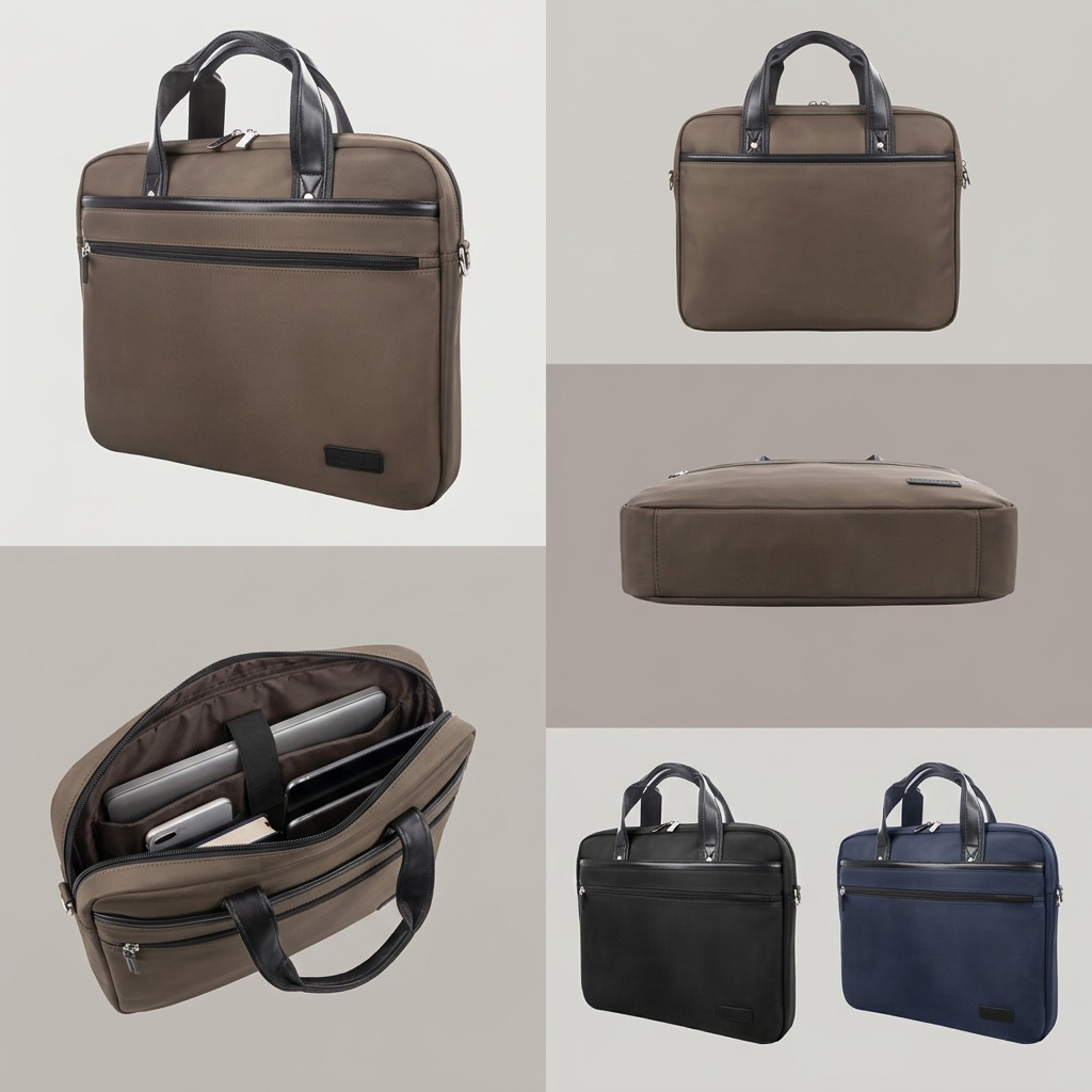 Visuel illustrant les caractéristiques de Bugatti Moretti – Porte-documents professionnel, kaki – photo 8