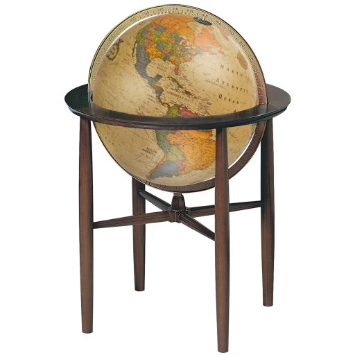 Replogle AUSTIN – Globe lumineux antique — Présentation de l’éclairage du globe