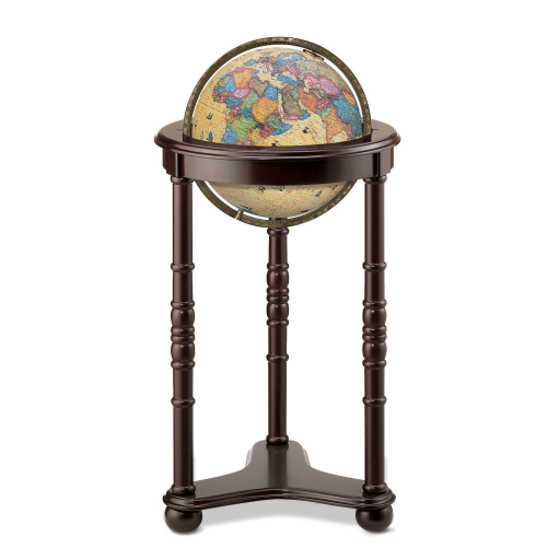 Replogle LANCASTER – Globe lumineux antique FR — Présentation de l’éclairage du globe