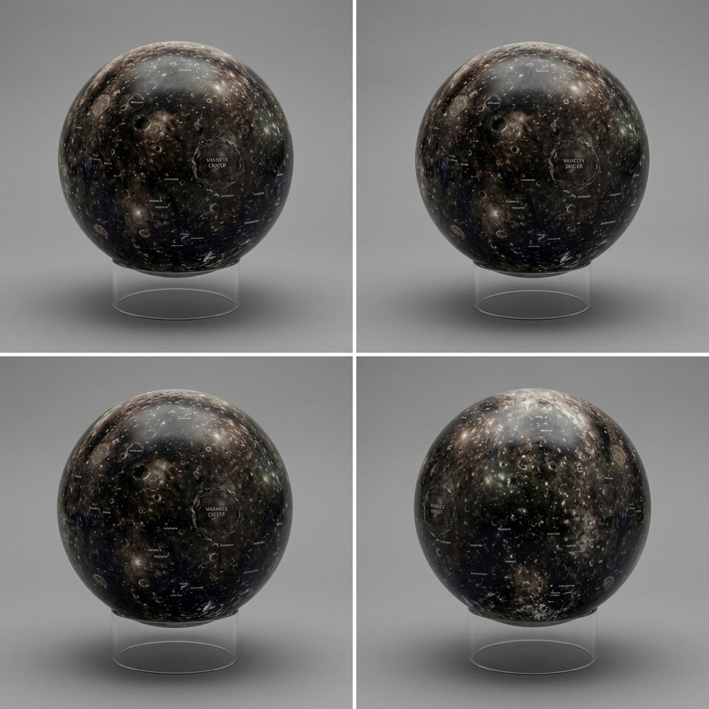 Replogle Astro CALLISTO – Globe multicolore — Montage présentant plusieurs vues du produit