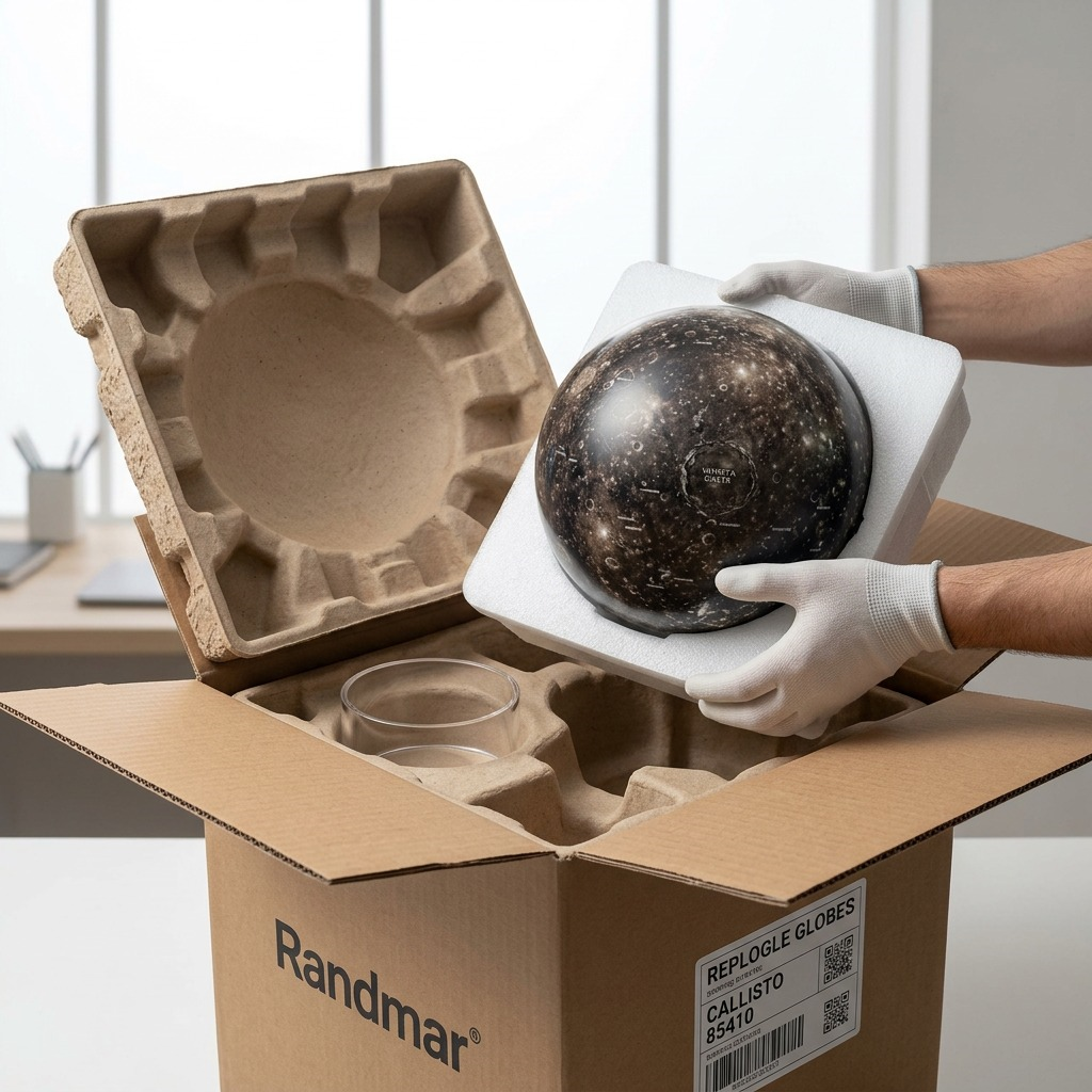 Replogle Astro CALLISTO – Globe multicolore — Présentation du produit et de son emballage