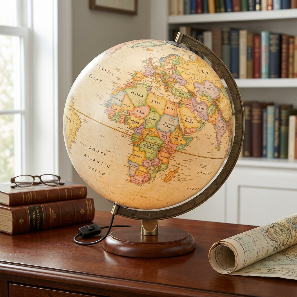 Replogle NG ADAMS – Globe lumineux antique — Vue complémentaire du produit, image 4