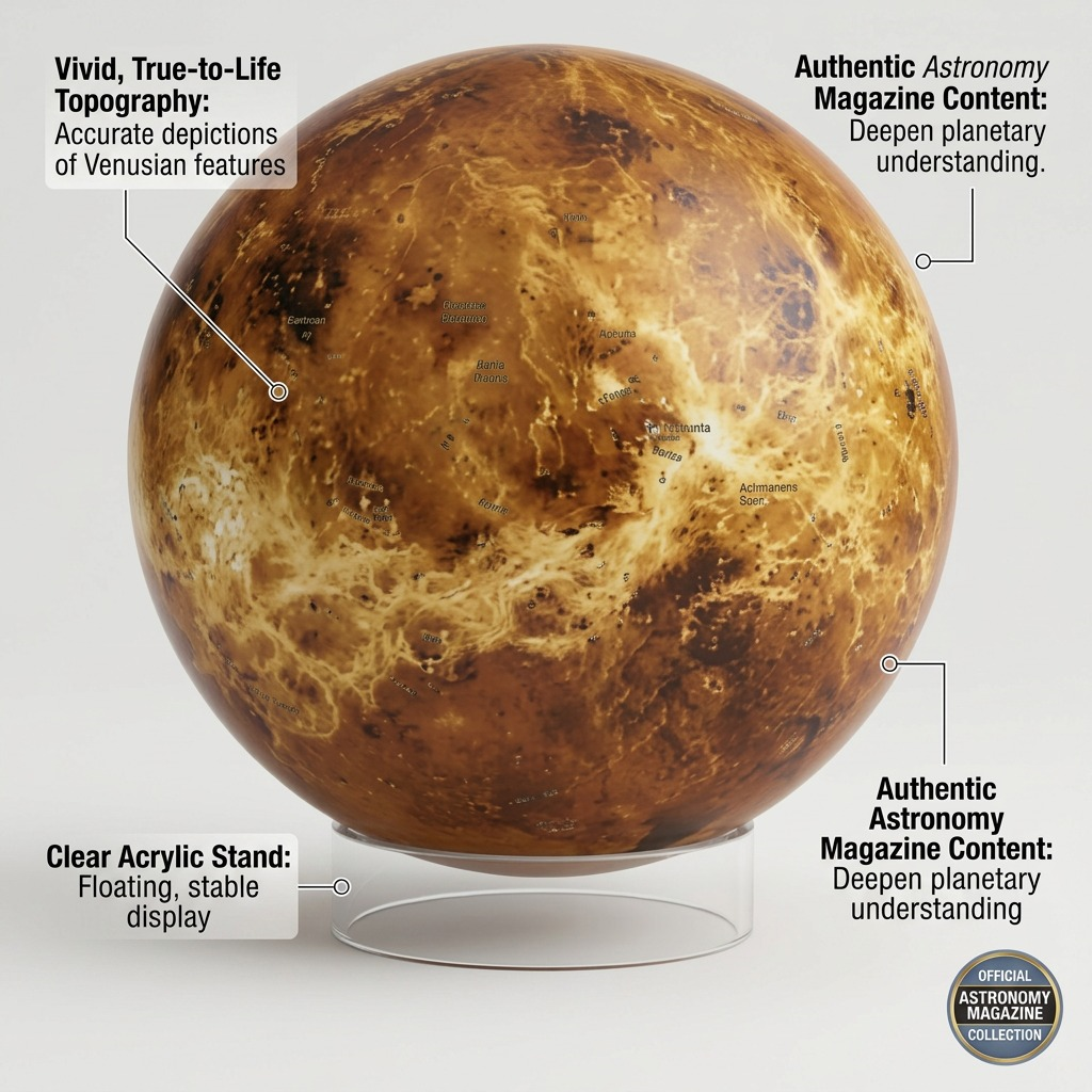 Replogle Astro VENUS – Globe multicolore — Montage présentant plusieurs vues du produit