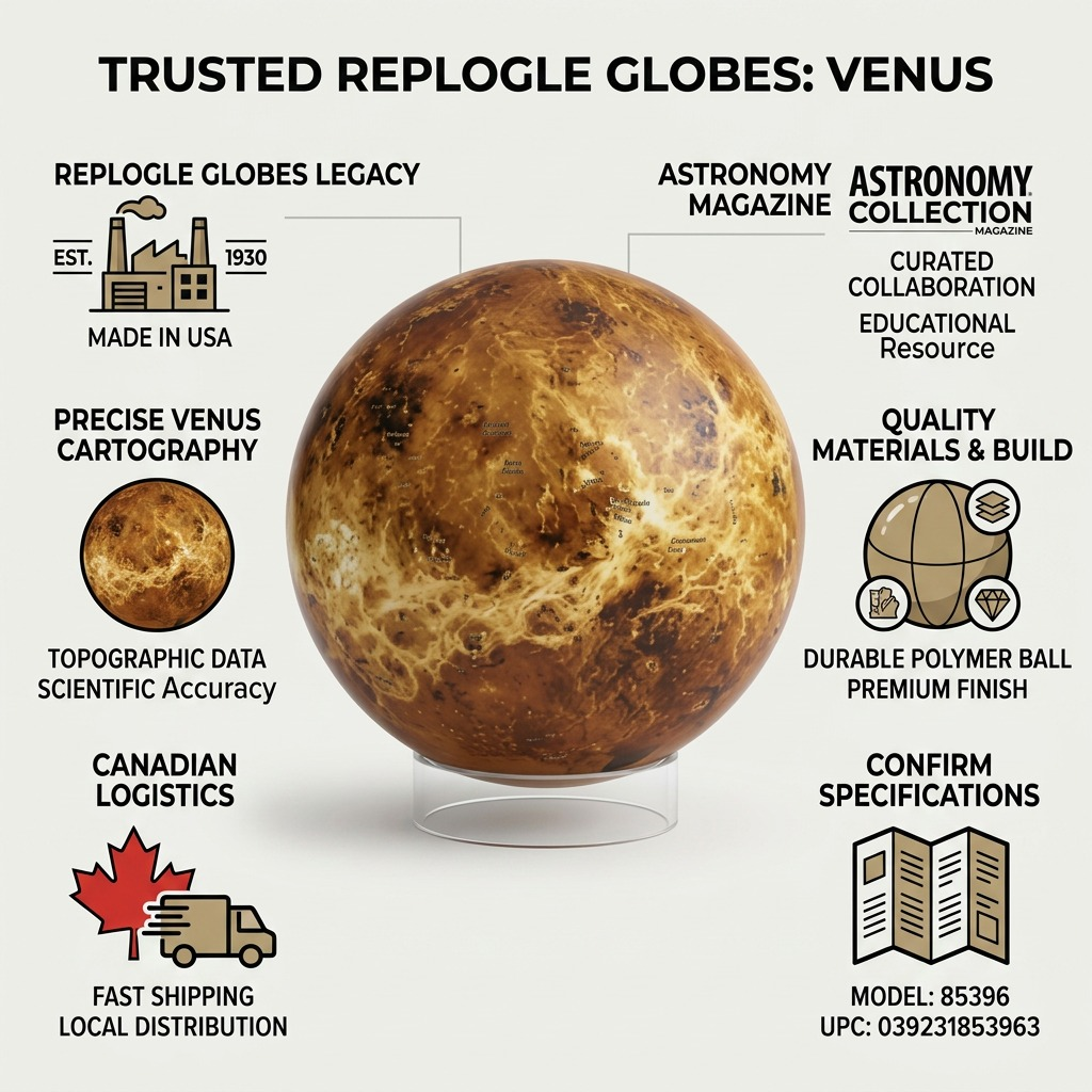 Replogle Astro VENUS – Globe multicolore — Vue complémentaire du produit, image 8