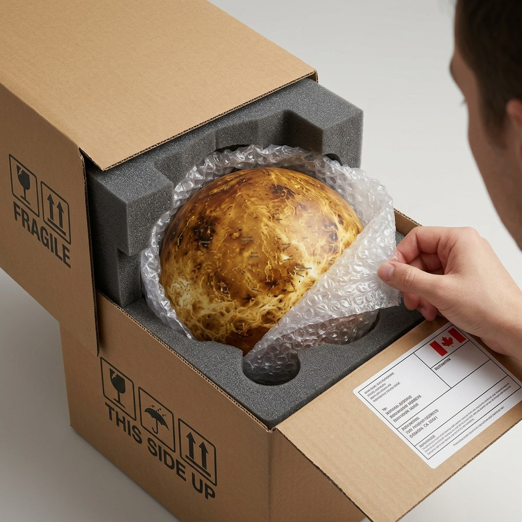 Replogle Astro VENUS – Globe multicolore — Présentation du produit et de son emballage