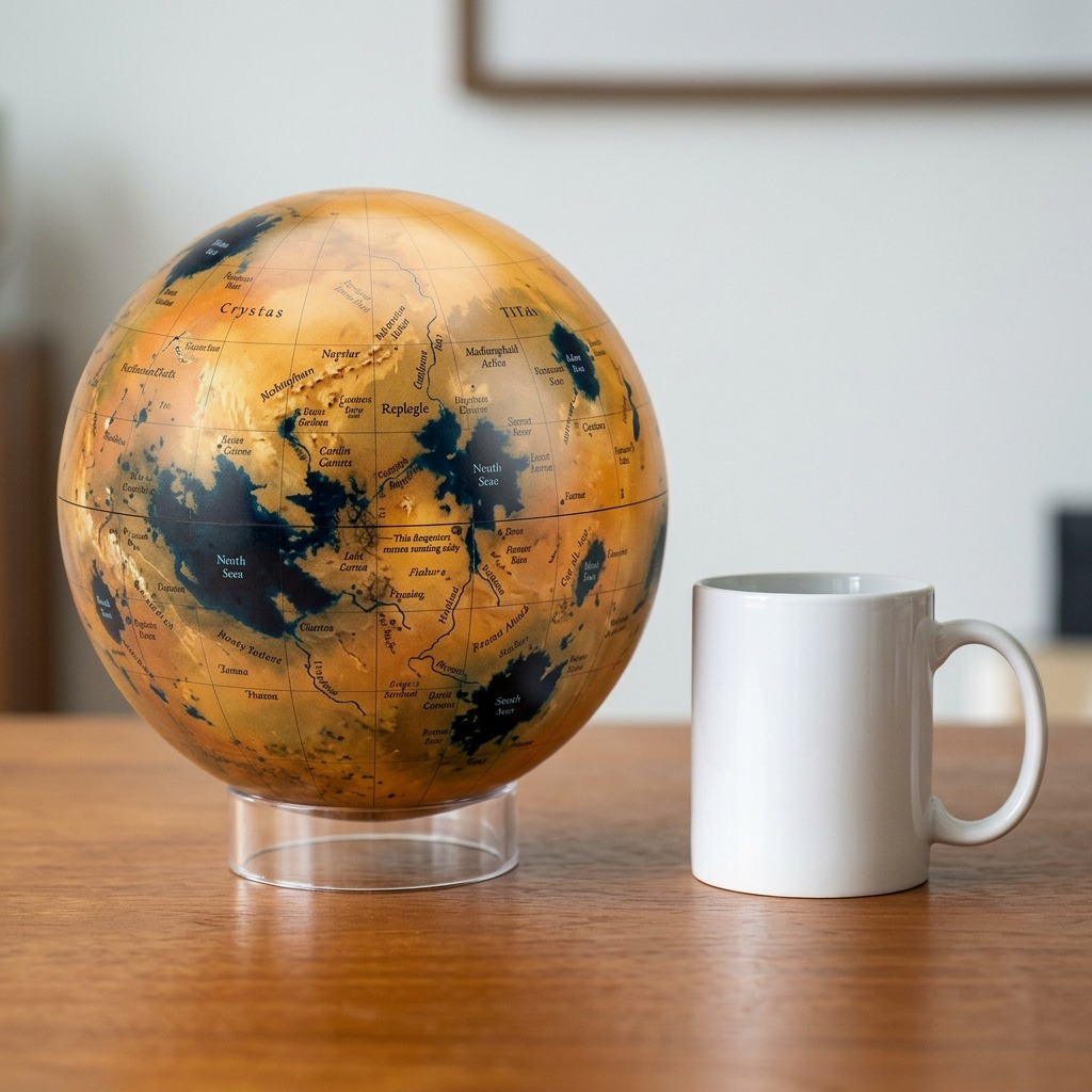 A high-resolution hero shot of the Astronomy Magazine TITAN Multiple globe, centered on a white background.