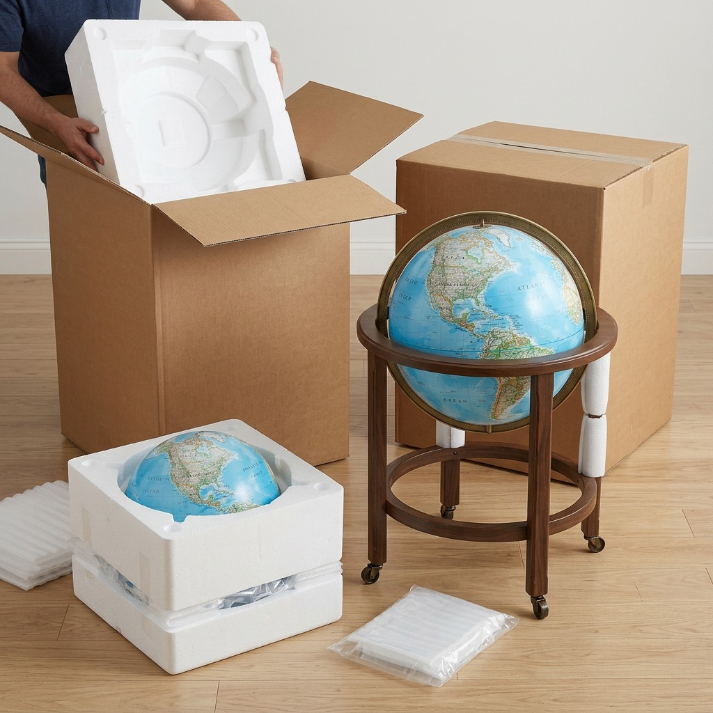 Replogle NG Kingsley – Globe sur pied lumineux 16 po bleu EN — Vue complémentaire du produit, image 8