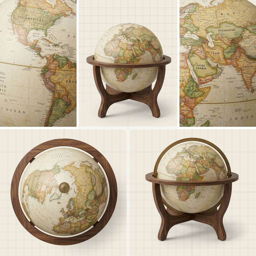 Replogle NG GOODALL – Globe antique — Vue complémentaire du produit, image 5