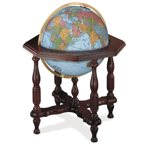 Replogle STATESMAN – Globe lumineux bleu — Présentation de l’éclairage du globe