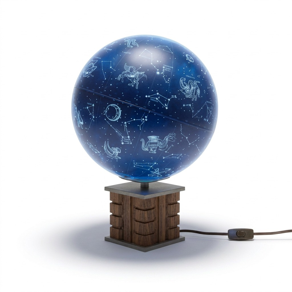 Replogle GLENCOE CONSTELLATION – Globe lumineux EN — Présentation de l’éclairage du globe