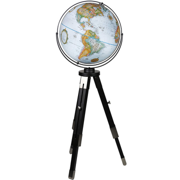 Willston 16"/40.5 cm Diameter Blue Ocean Floor Globe (English) - Distribution Conrad
