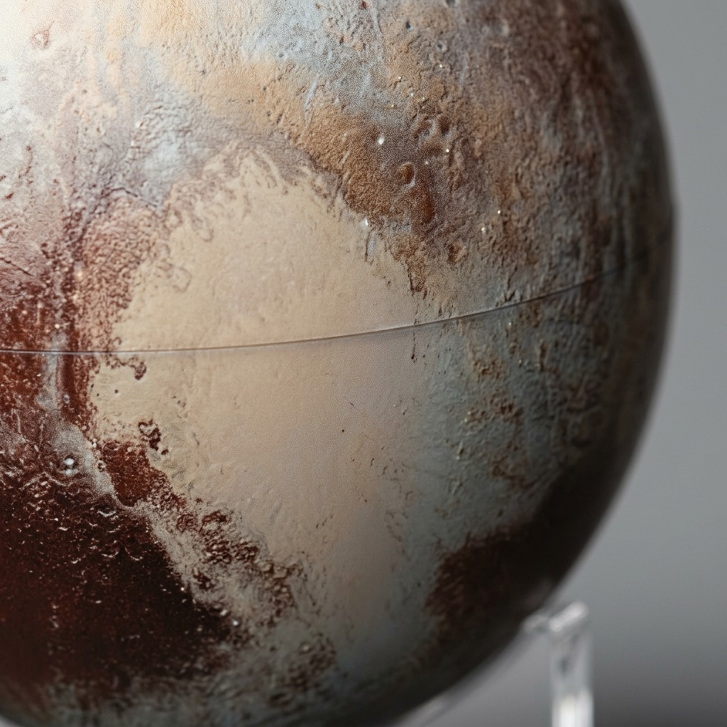 Replogle Astro PLUTO – Globe 6 po multicolore — Gros plan de la cartographie et des détails