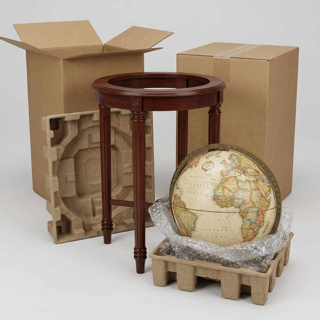 Replogle Regency – Globe sur pied 16 po antique EN — Vue complémentaire du produit, image 6