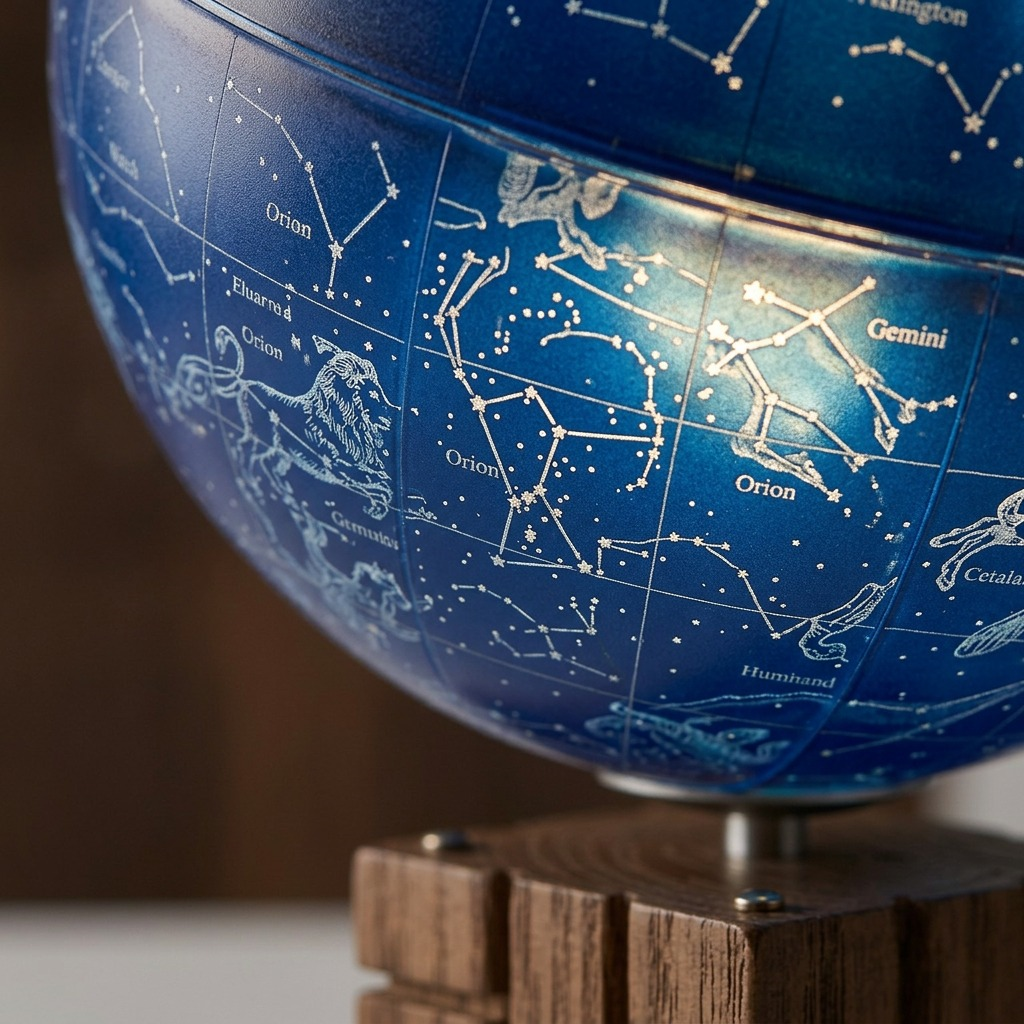 Replogle GLENCOE CONSTELLATION – Globe lumineux EN — Présentation de l’éclairage du globe