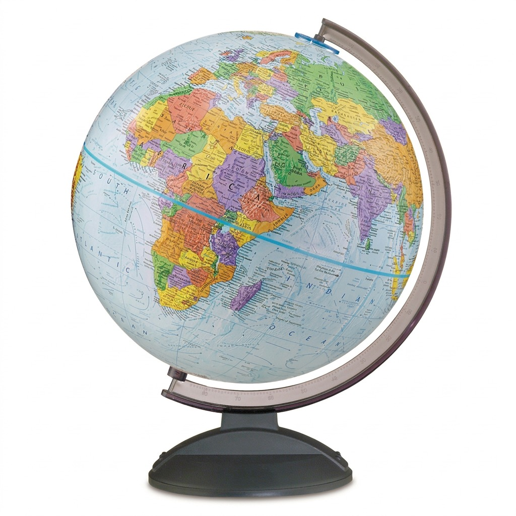 A high-resolution product photo of the Replogle Globemaster 12-inch French globe, centered on a white background.