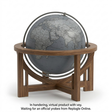 Replogle MINI WRIGHT – Globe gris ardoise — Détail du socle ou du support