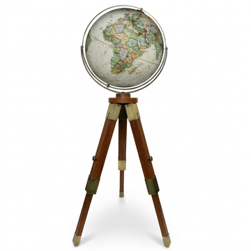 Replogle NG Eaton III – Globe sur pied 16 po antique — Vue principale du produit sur fond clair