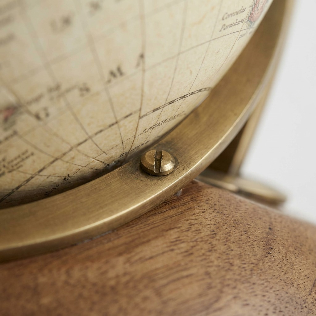 Replogle Forester – Globe de bureau 9 po antique FR — Vue complémentaire du produit, image 3