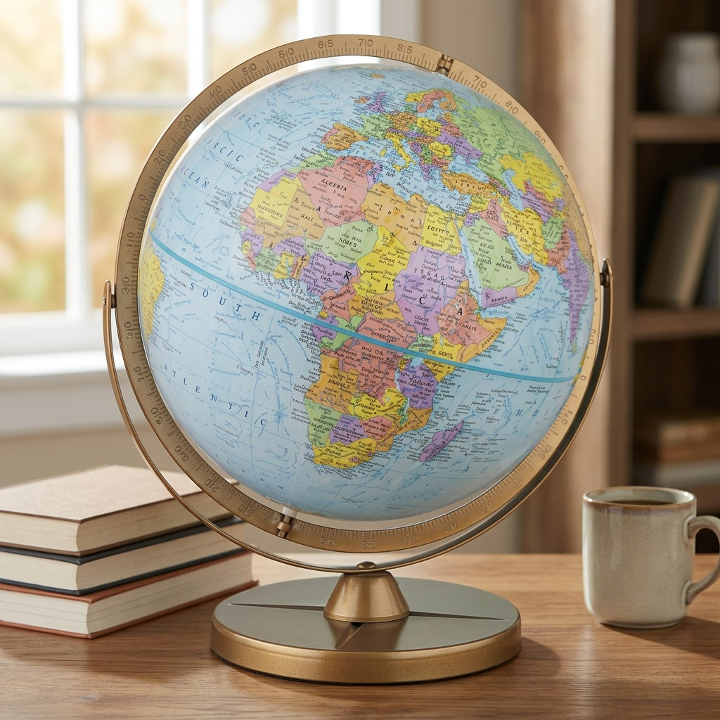 A crisp, high-resolution product image showing the Replogle Pioneer 12" French globe.