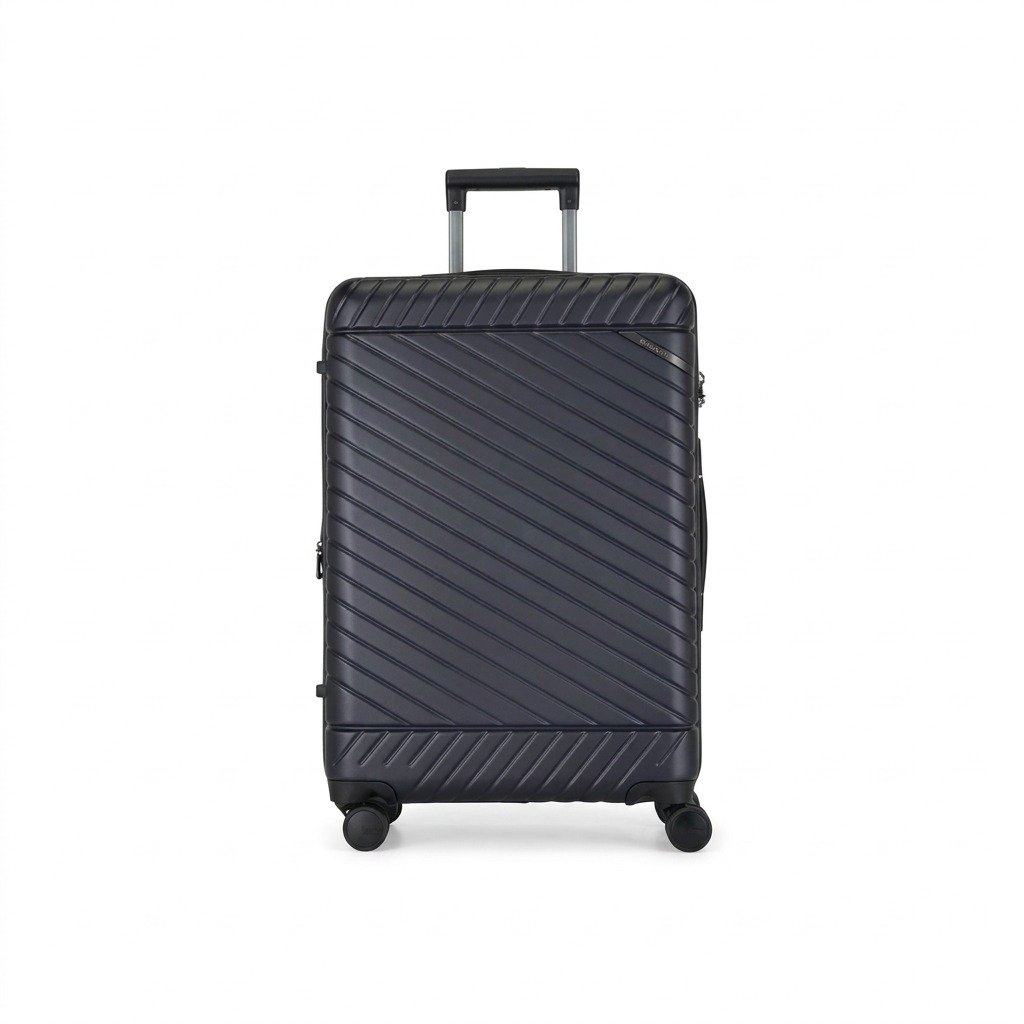 Gros plan sur un détail de Bugatti Oslo – Valise rigide moyenne extensible 24 po, bleu marine