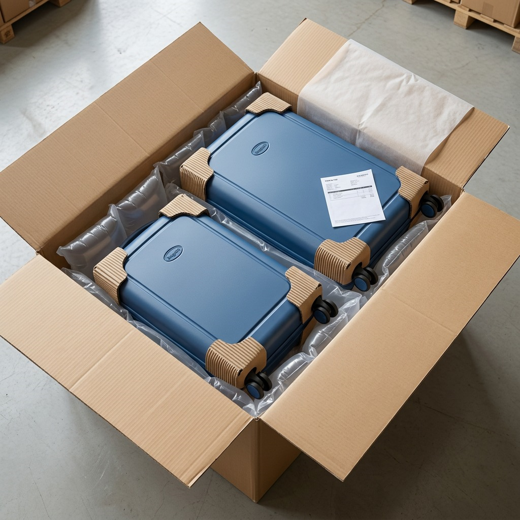 Emballage et présentation de Bugatti The Classic – Ensemble de 2 valises rigides, bleu – photo 4