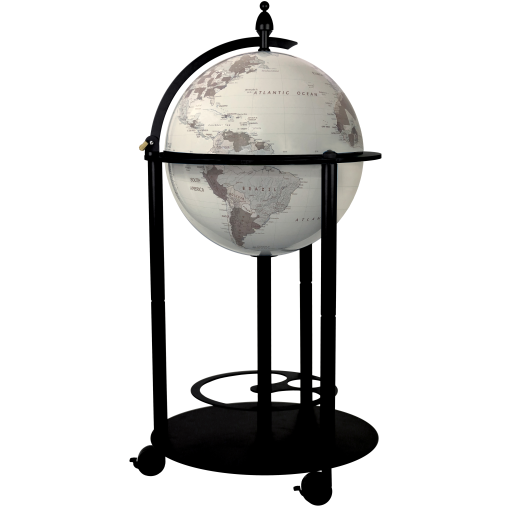 Replogle EMPIRE – Globe-bar lumineux gris — Présentation de l’éclairage du globe